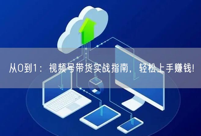 从0到1：视频号带货实战指南，轻松上手赚钱!