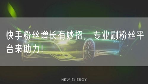 快手粉丝增长有妙招,专业刷粉丝平台来助力!