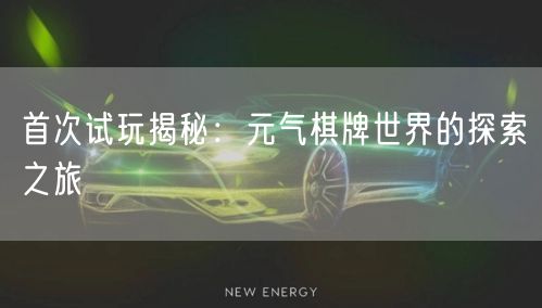 首次试玩揭秘:元气棋牌世界的探索之旅