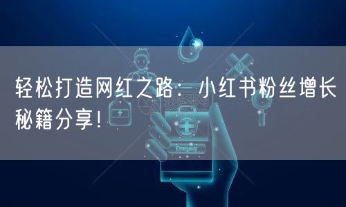 轻松打造网红之路:小红书粉丝增长秘籍分享!
