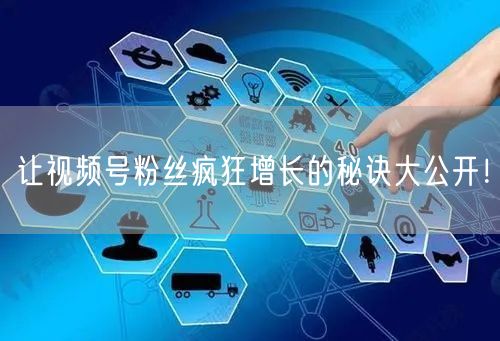 让视频号粉丝疯狂增长的秘诀大公开！